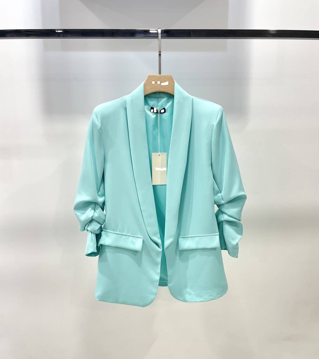 394  4 Sizes Light Blue Italian Fashion 2 Pockets Blazer
