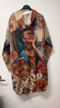 ZOHJ3 Terracotta Leopard Print Hooded Jacket