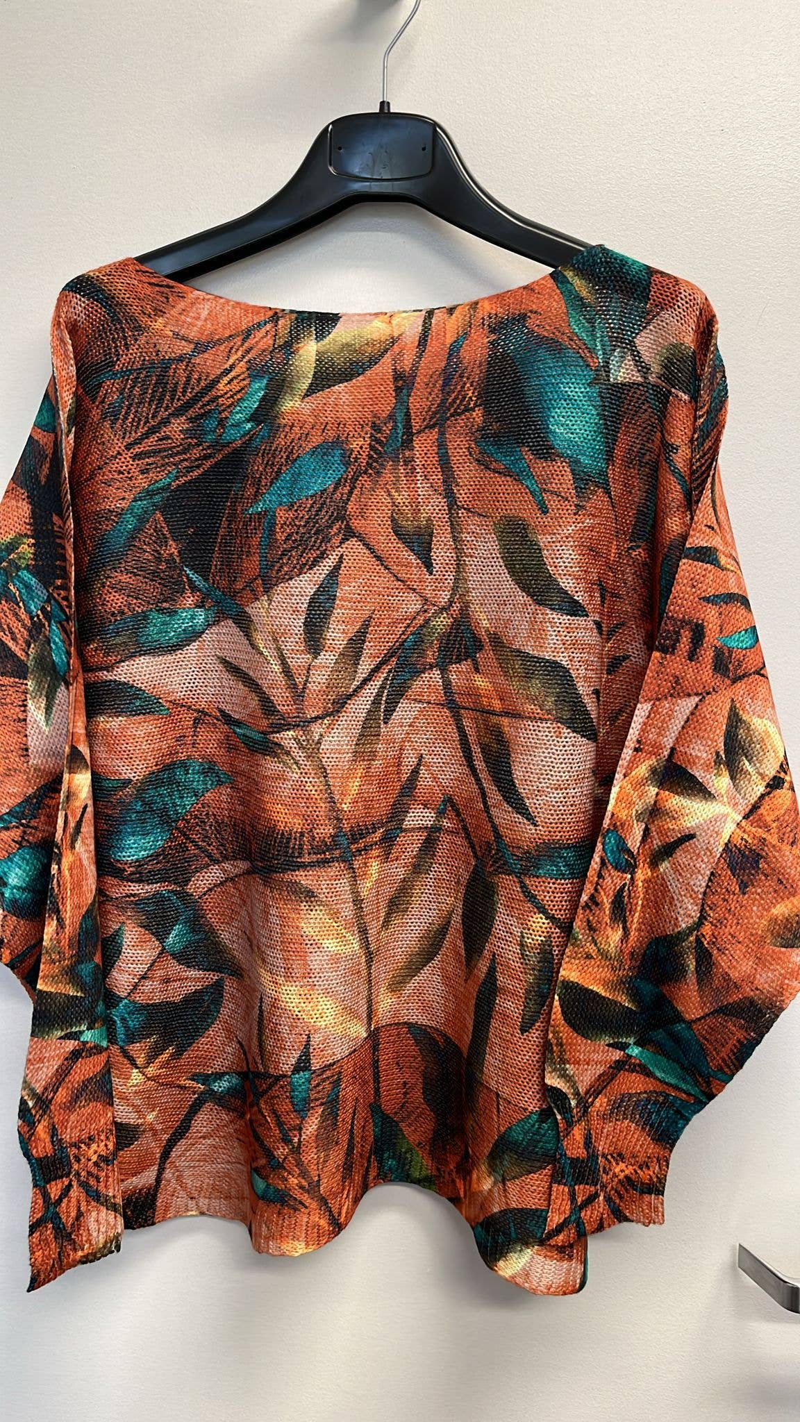 VIFA Rust  Round Fall Neck Knit Printed Sweater LOOWIE
