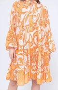 02EMB Cotton Orange English Eyelet Dress Cover Up