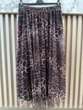 VISKLB One Size Leopard Print Long Flowing Skirt LOOWIE