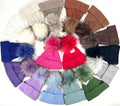 MA101 Cashmere Blend Pompom Beanie Hat LOOWIE