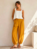 SWMU Linen Balloon Pants Mustard