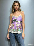 CRATLI Amalfi Coast Cami Top Lilac