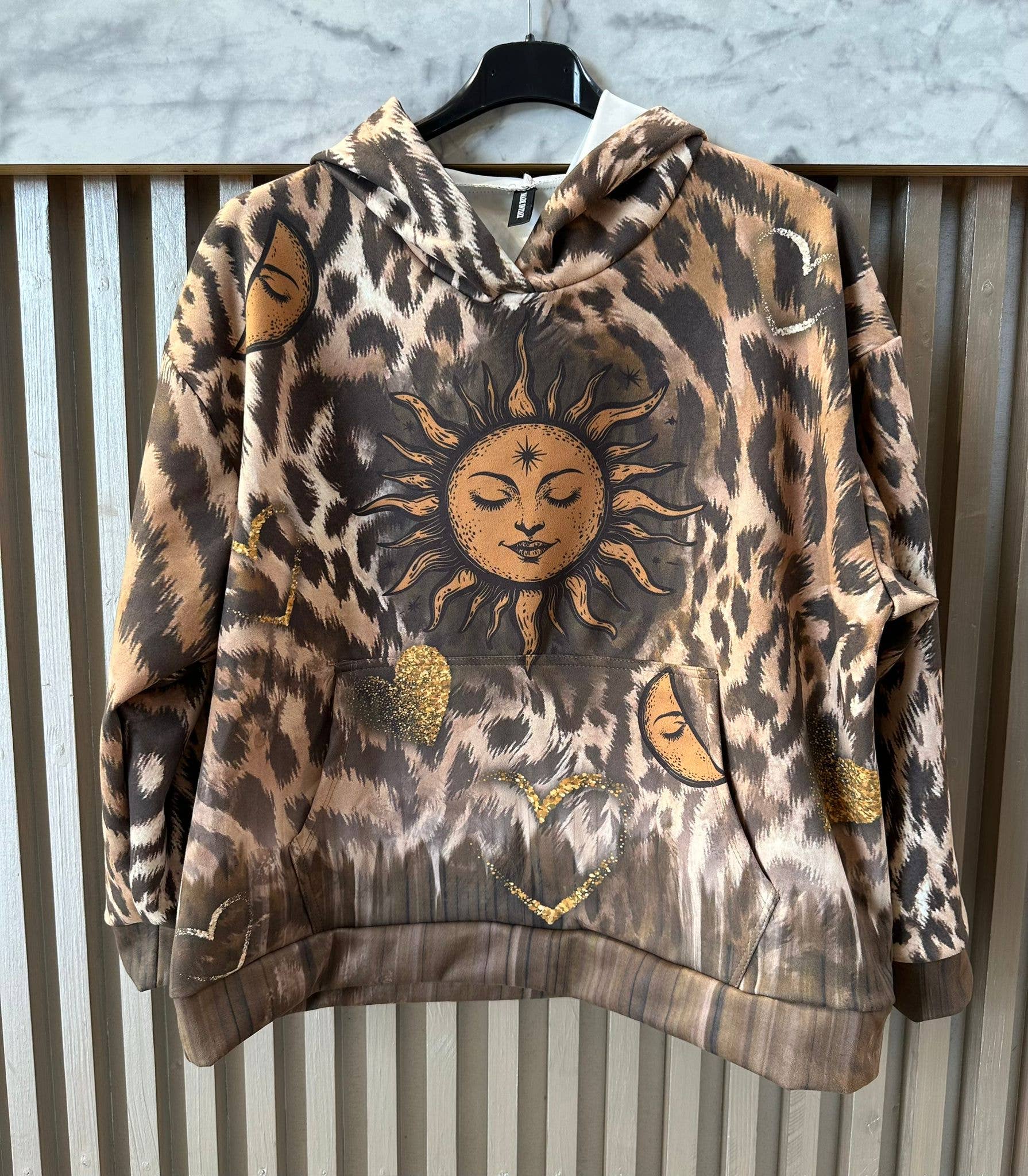 VISPSSE Celestial Sun & Eye Oversized Sweatshirt LOOWIE
