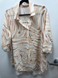 POZEB3  Italian One Size Vibrant Zebra Stripe Print Shirt