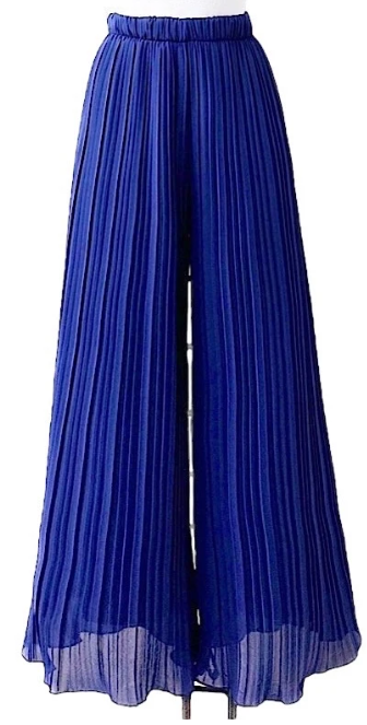 ELPLRB Italian Royal Pleated Wide Legs Pants LOOWIE
