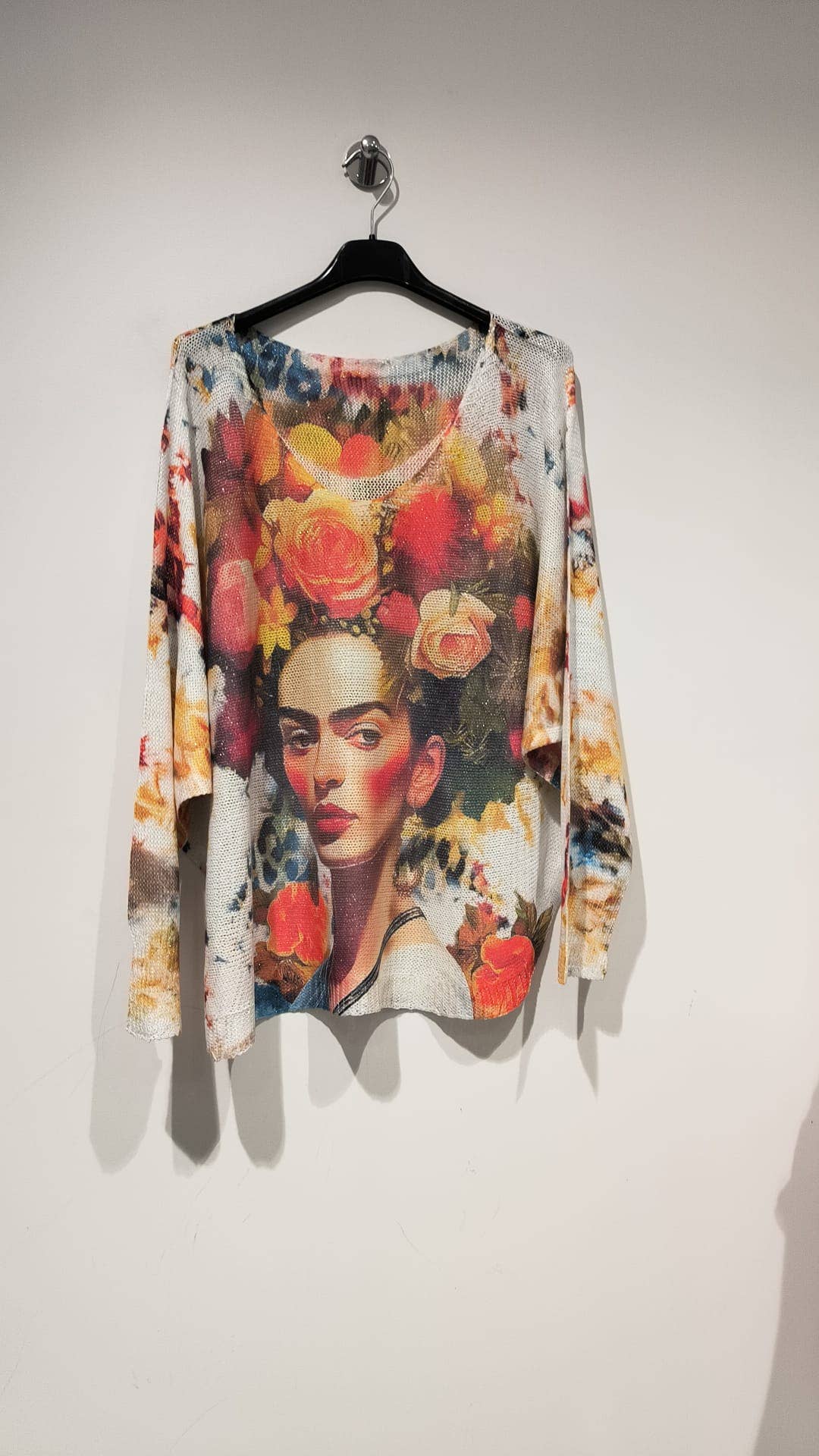 POFRI Multicolor "FRIDA" Round Knit Printed Sweater LOOWIE