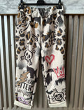 VISG Edgy Animal Print and Graffiti Style LOOWIE