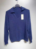 CO24 Navy Collared Knit Sweater