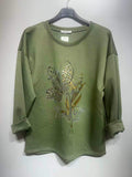 CO31 Khaki Floral Print Tunic