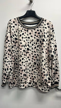 POSW1 Italian Animal Printed Sweatshirt Round Neck LOOWIE