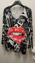 POCBL Italian Cozy Black Lip Sweater One Size