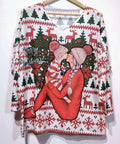 PO2 Italian Cozy White PJ Sweater One Size LOOWIE