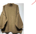 MA19501 Camel Turtleneck Cozy Warm Knitted Sweater Loowie