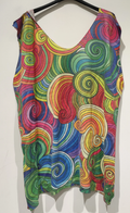 POPL1 PLUS SIZE Sleeveless Abstract Knit Sweater LOOWIE