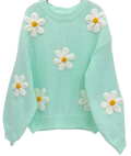 L85 Mint Green Daisy Sweater Pack with 2 Sizes