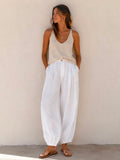 SWWH Linen Balloon Pants White