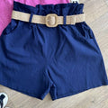 Z96 Summer Navy Italian S/M High Waisted Shorts LOOWIE