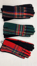 OFGL1 Plaid Touch Screen One Size Gloves LOOWIE