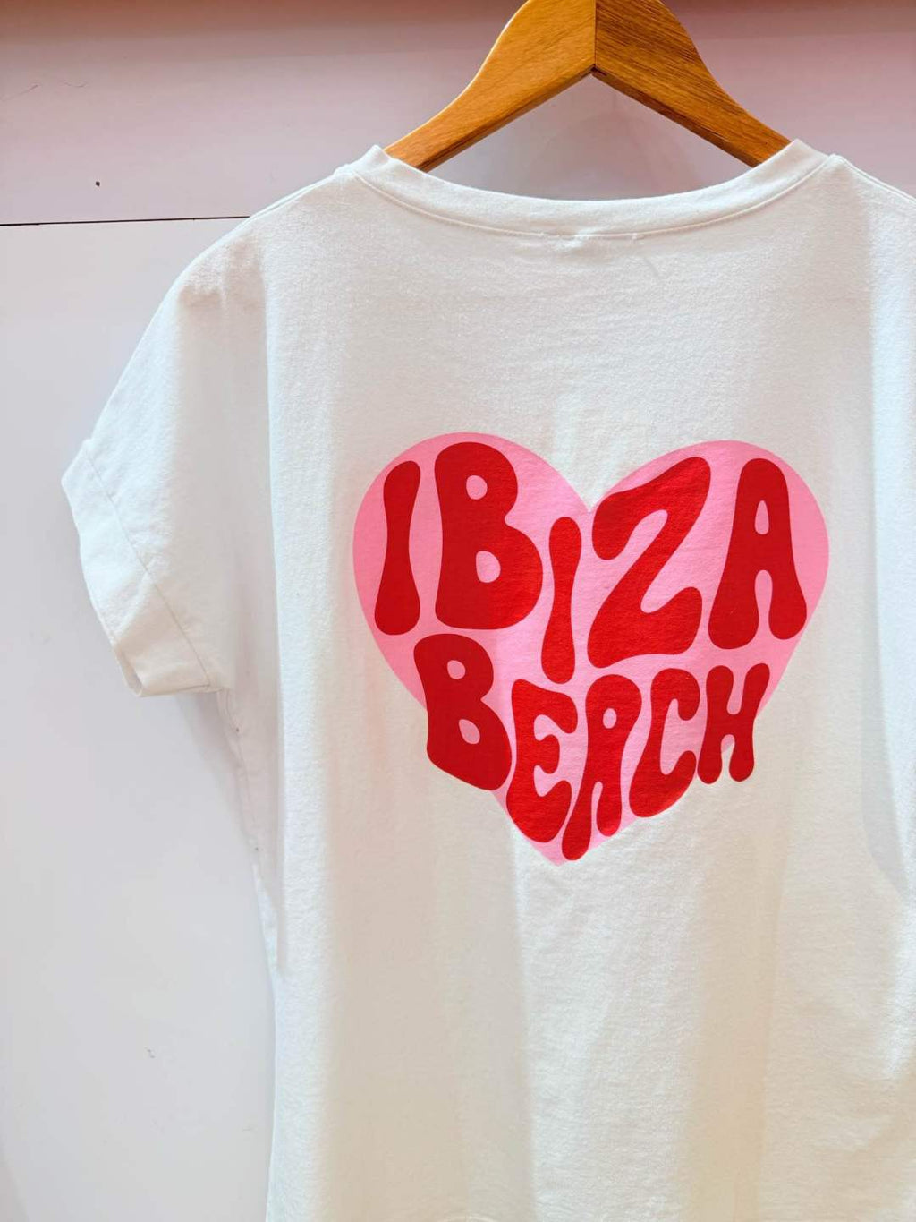 IV010WH Cotton Ibiza V-Neck T-Shirt White