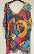 POPL9 PLUS SIZE Sleeveless Abstract Knit Sweater
