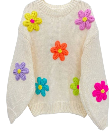 L82 Multicolor Blossoms Cozy Sweater Pack with 2 Sizes