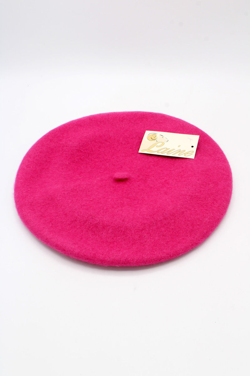 HO5020 Classic Wool Beret - Burgundy 4