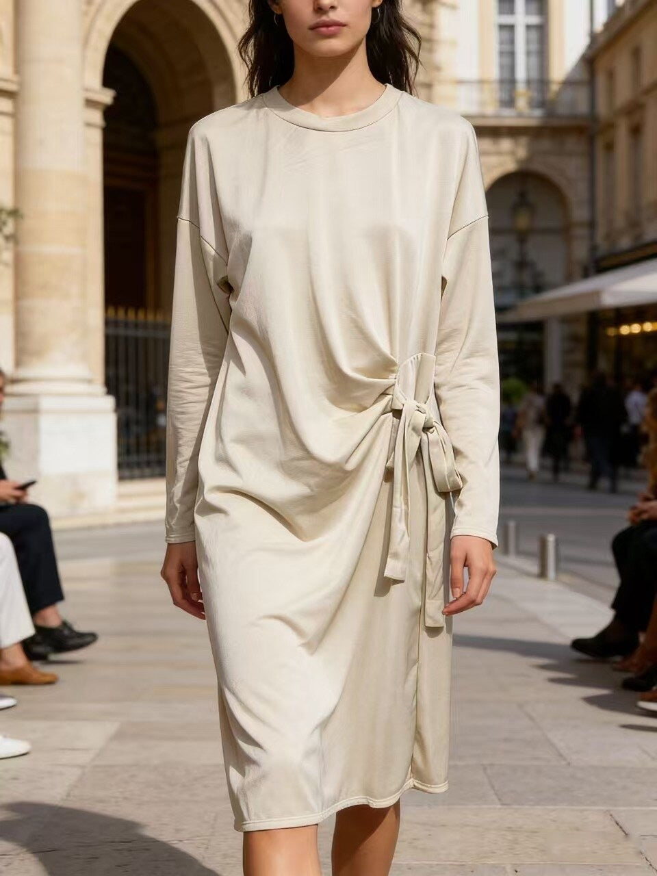 CO4 Beige Flowy Dress