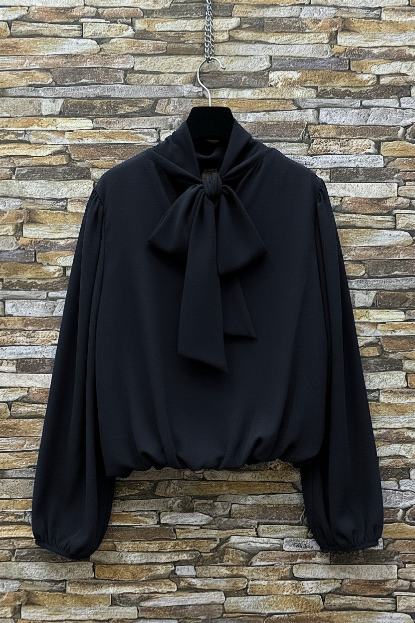 ES169 Navy Lace Blouse