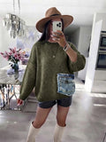 ESTDP6 Khaki Mohair Denim-Pocket Sweater
