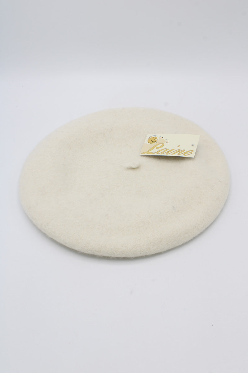 HO5020 Classic Wool Beret - Ecru