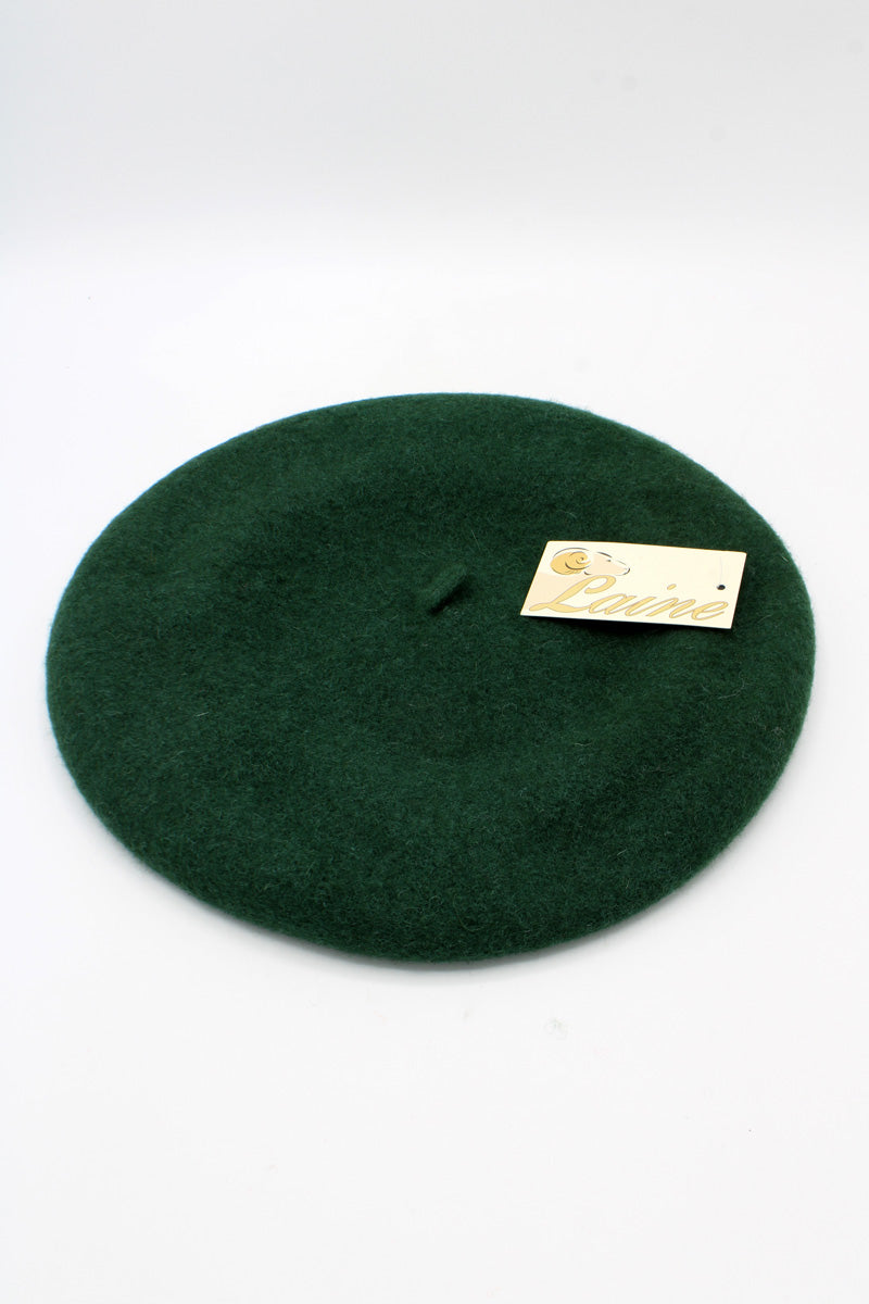 HO5020 Classic Wool Beret - Forest Green