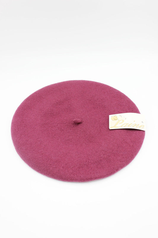 HO5020 Classic Wool Beret - Fuchsia 3