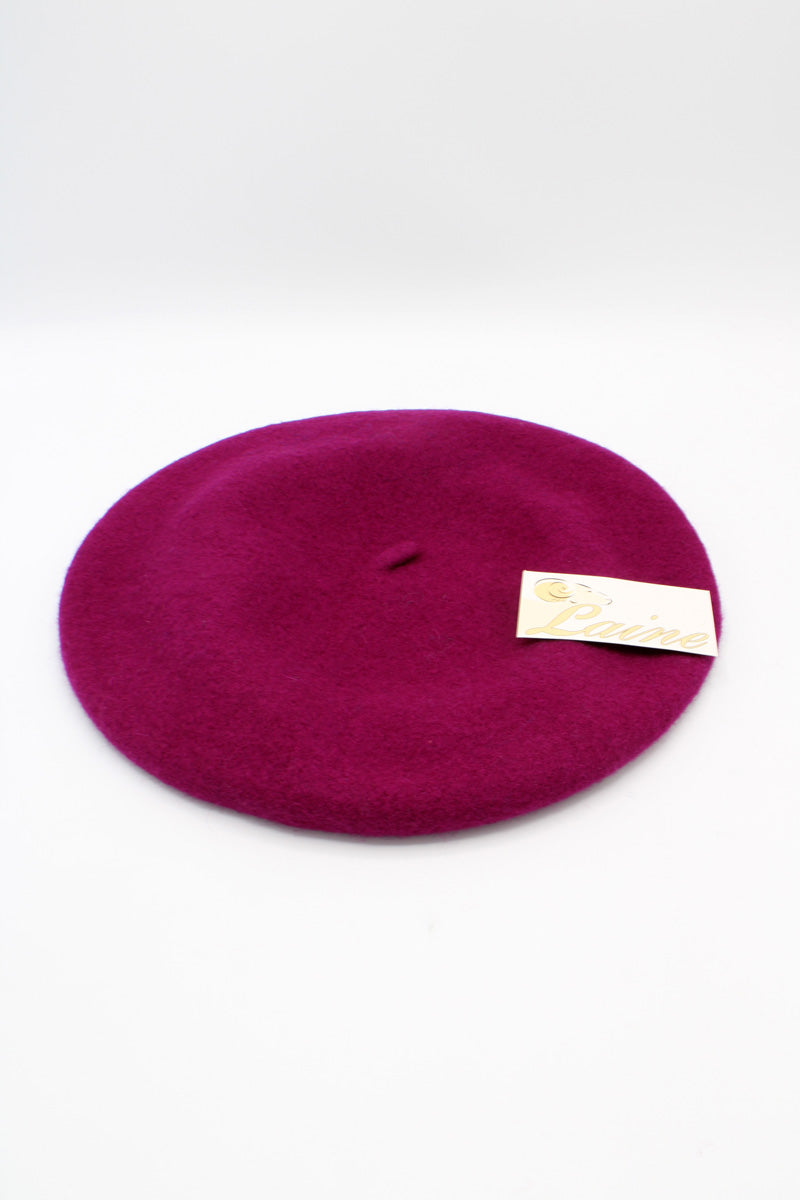 HO5020 Classic Wool Beret - Fuchsia 4