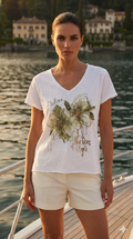 VITCO Italian One Size Olive Bloom Cotton Tee