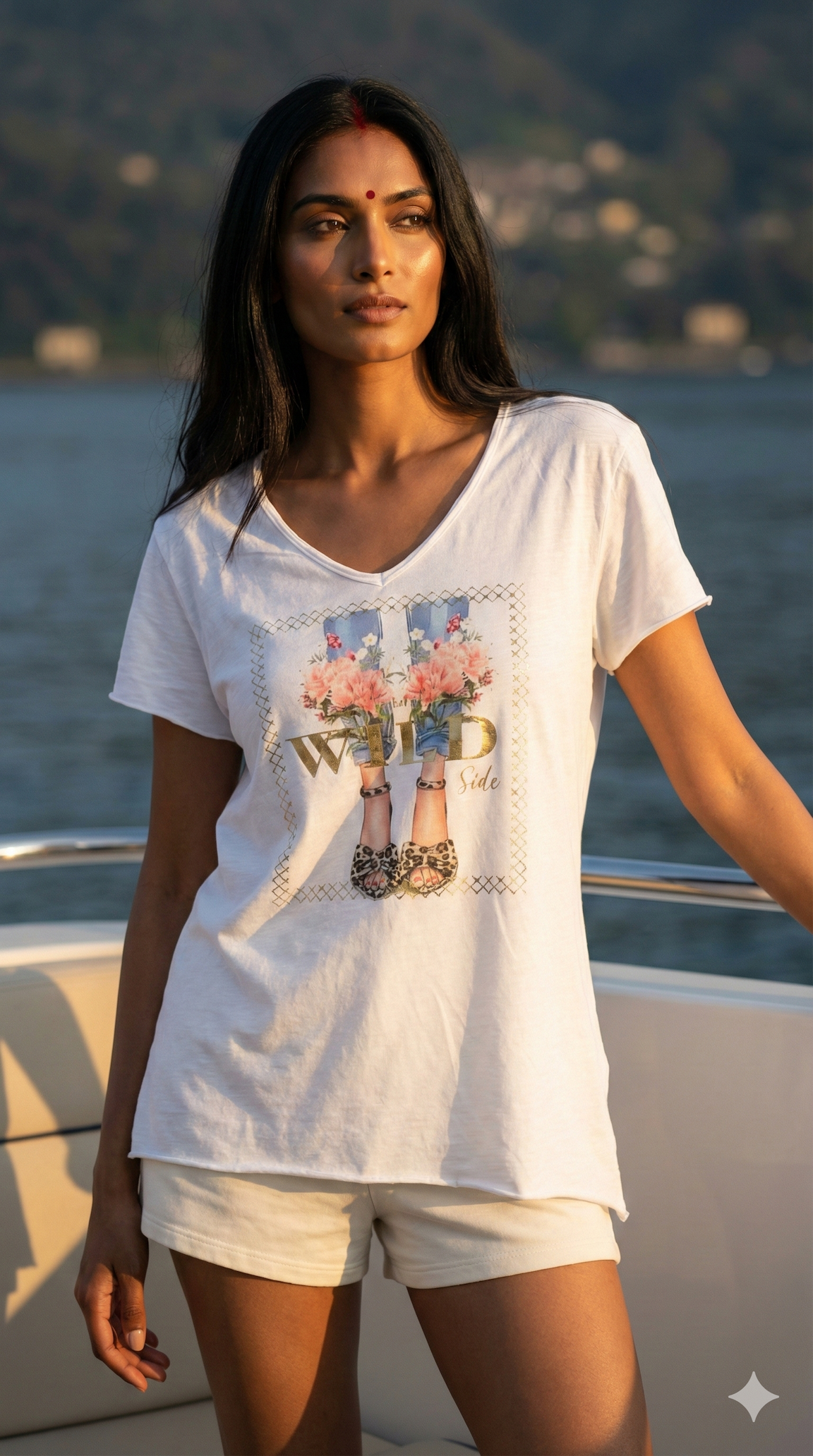 VITCWB Italian One Size Wild Bloom Cotton Tee