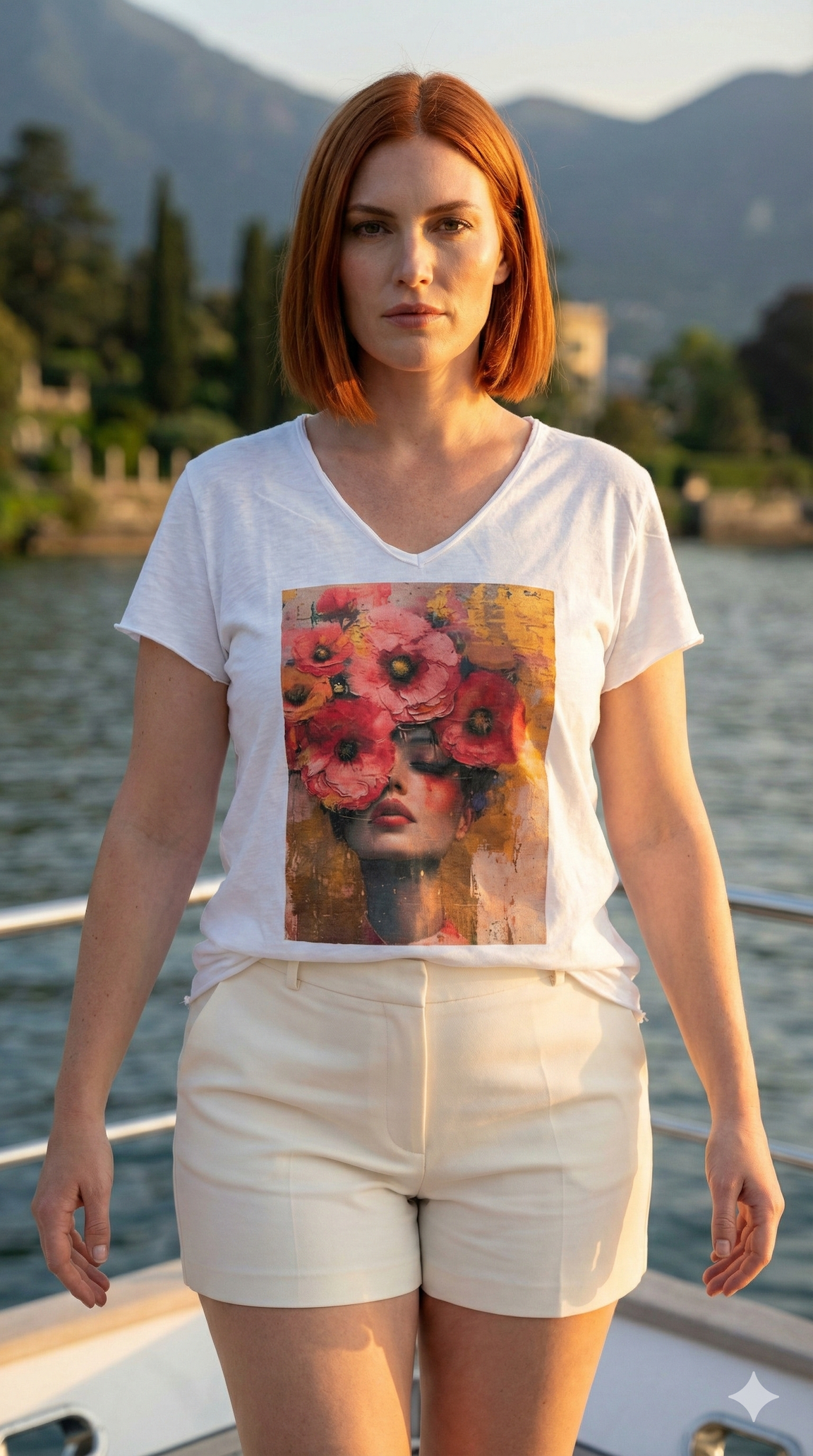 VITCFM Italian One Size Floral Muse Cotton Tee