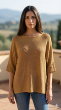 COSSCL Italian OS Camel Cotton Sweater