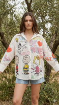 MCSSLLG Italian OS Life & Love Graphic Cotton Shirt