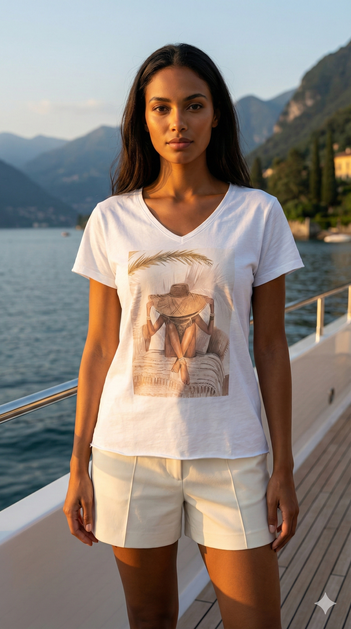 VITCBS Italian One Size Boho Summer Cotton Tee