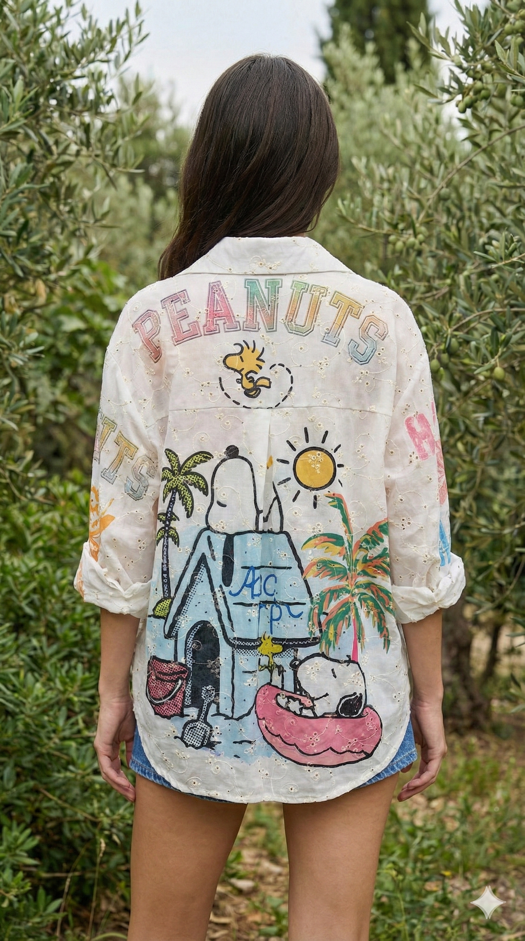 MCSSTPP Italian OS Tropical Pop Print Cotton Shirt