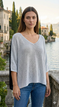COSSTT Italian Cotton Two-Tone Sweater