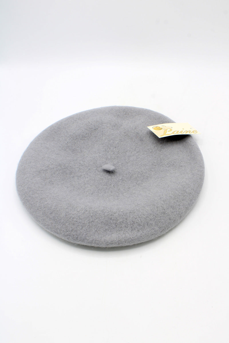 HO5020 Classic Wool Beret - Grey 1