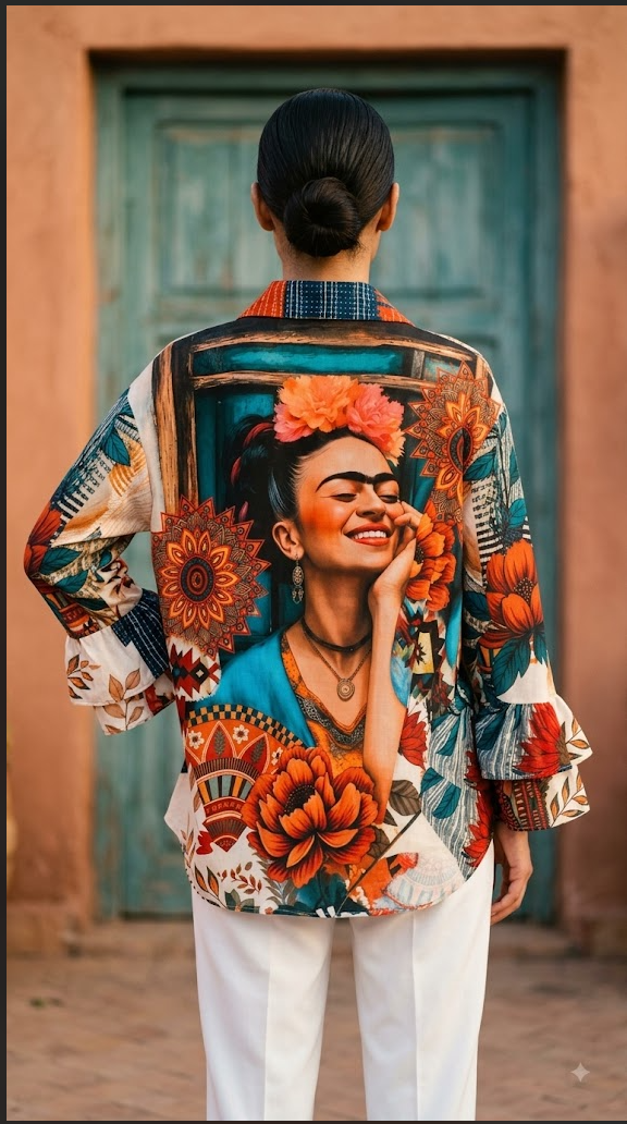 ZOFRTR Printed Tribal Frida Shirt Multicolor