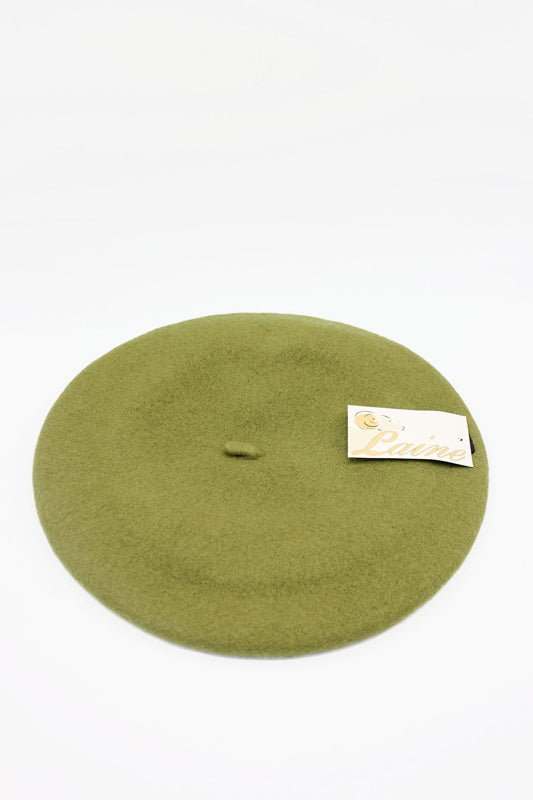 HO5020 Classic Wool Beret - Khaki 5