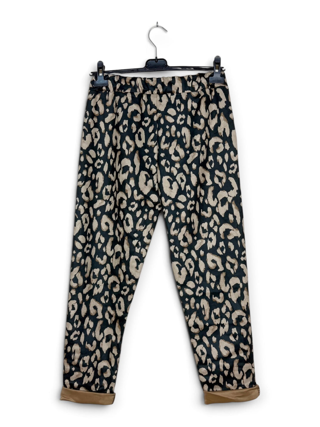LNBLD Bold Leopard Jogger Pants Black