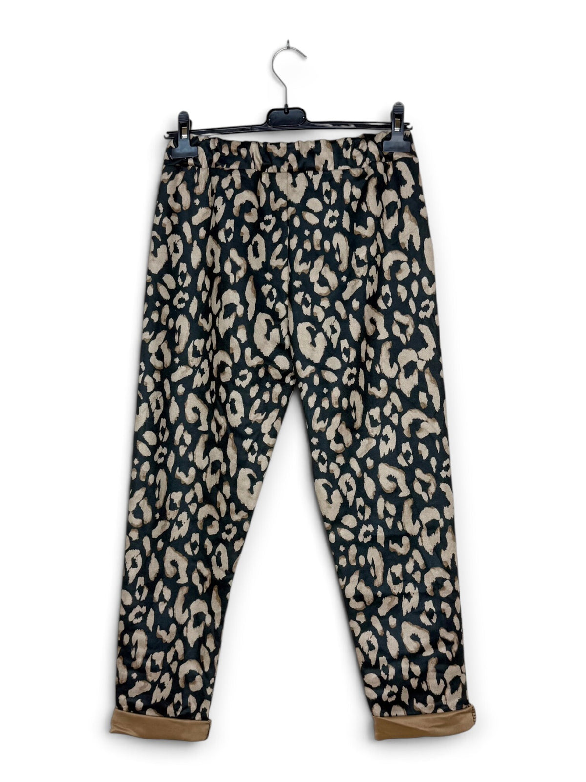 LNBLD Bold Leopard Jogger Pants Black
