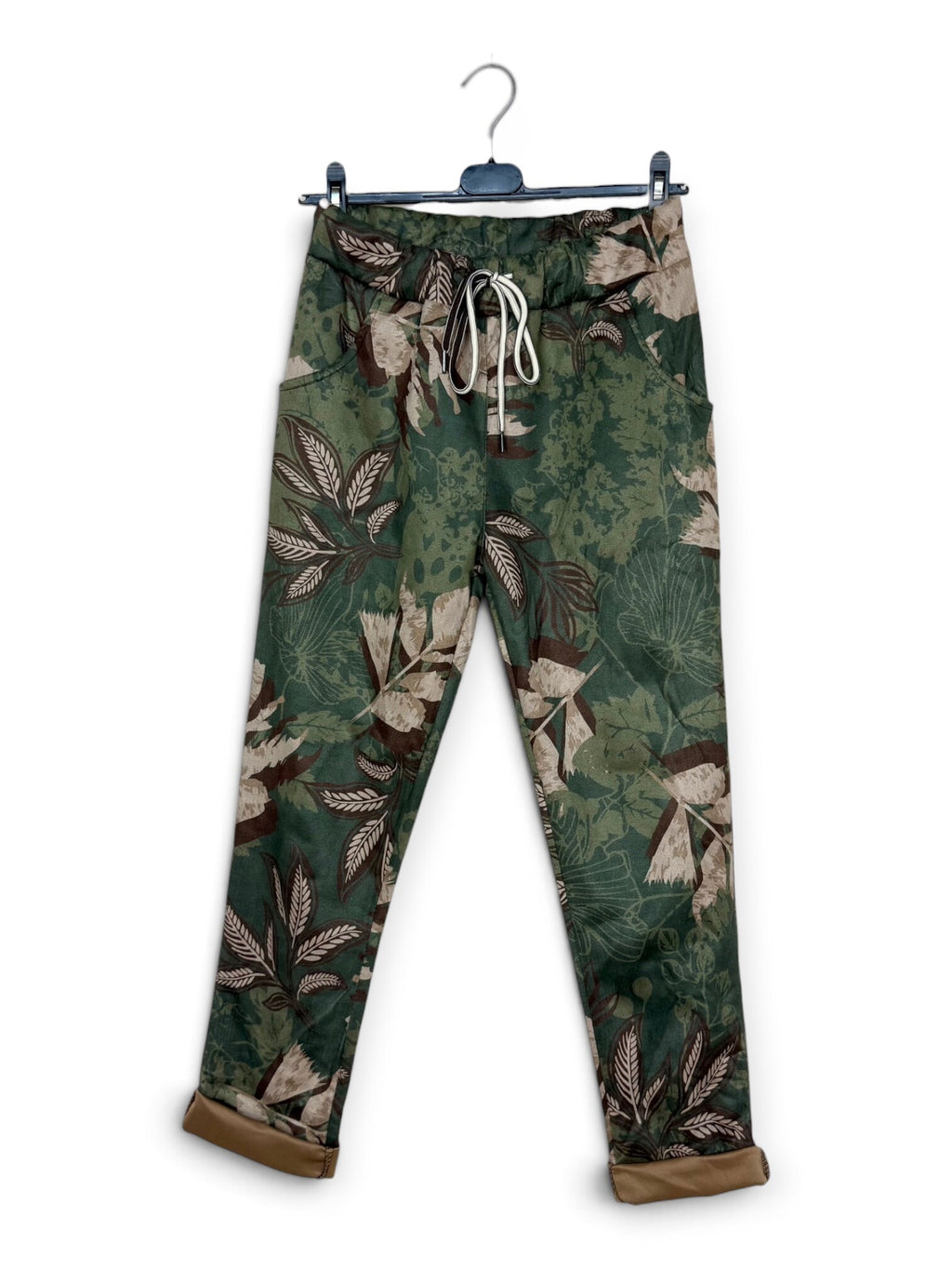 LNBTS Botanical Leaf Jogger Pants Sage