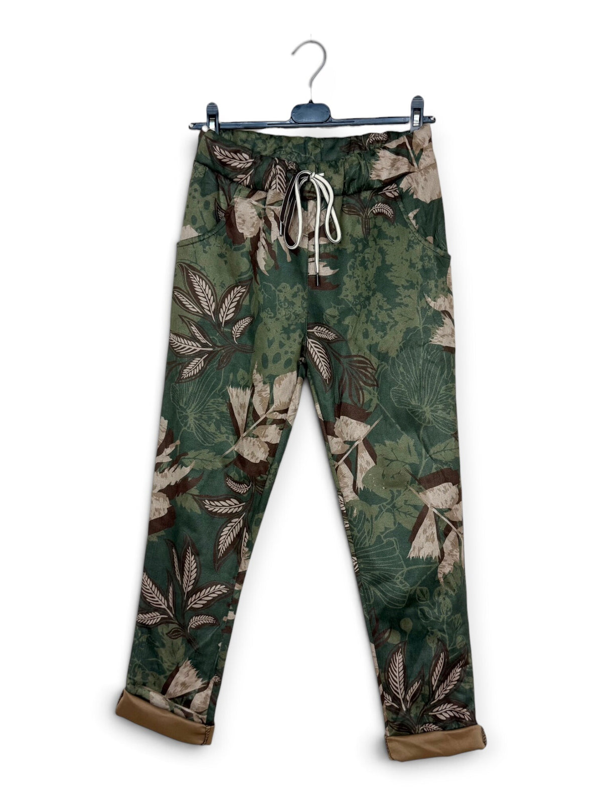 LNBTS Botanical Leaf Jogger Pants Sage